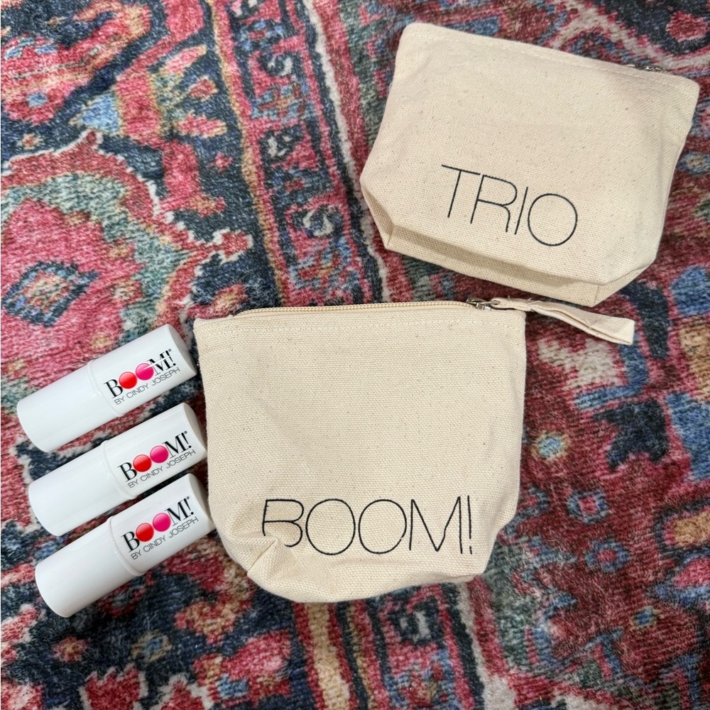 Boom! by Cindy Joseph Trio Set with Canvas Pouches